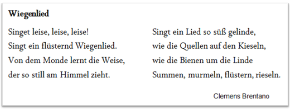 Wiegenlied (C.Brentano)